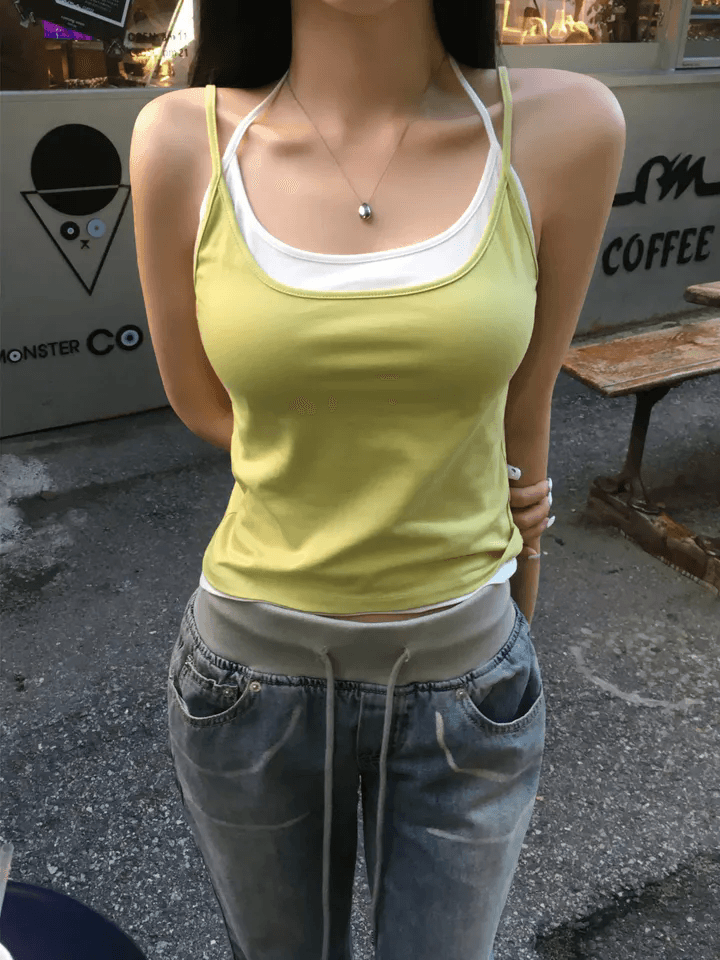 지금 편안함 캐주얼 루즈핏 허리밴드 데님 긴 바지 상세 이미지 14