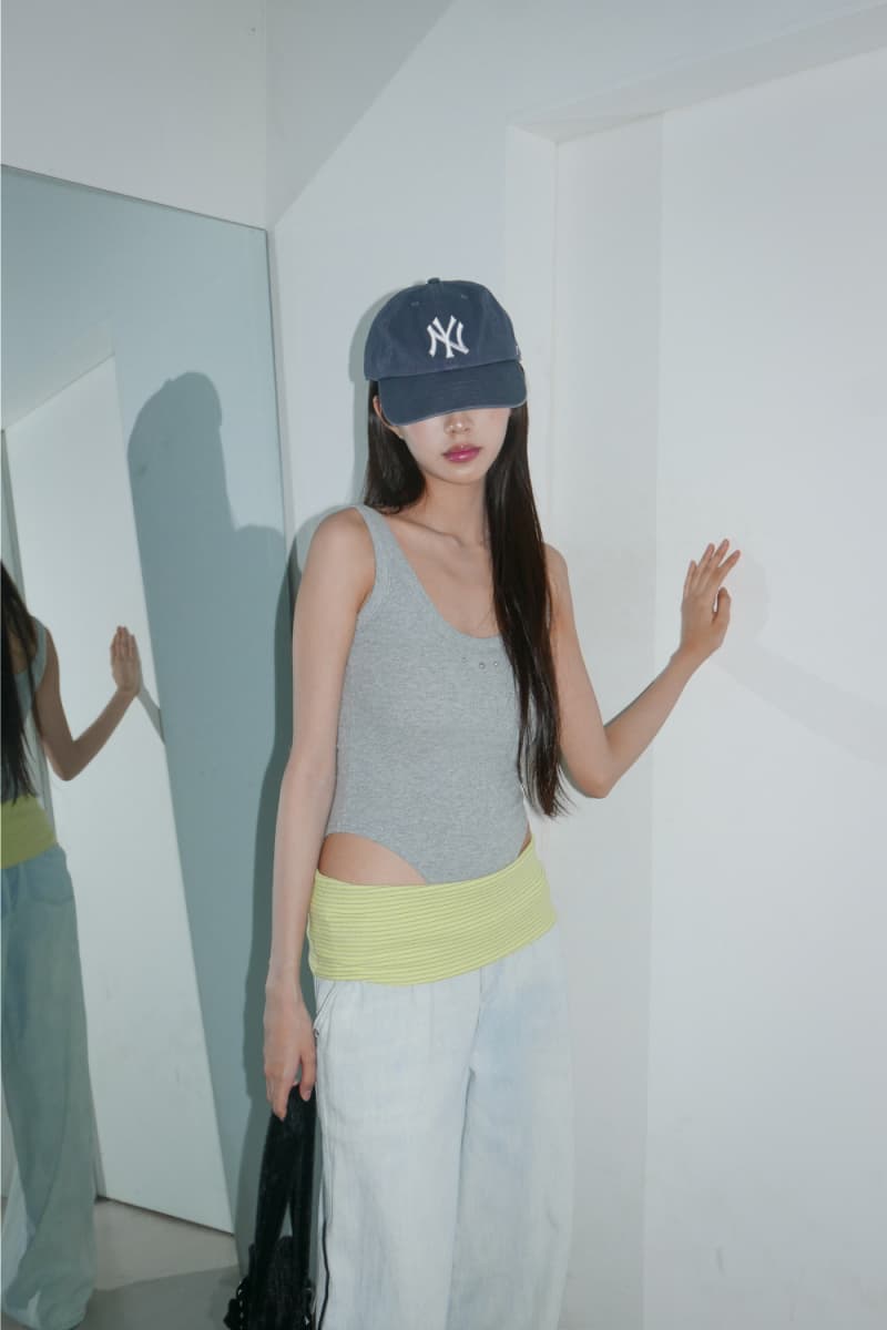 레몬 스트라이프 폴딩 리브 와이드 에디션 데님 긴 바지 상세 이미지 22