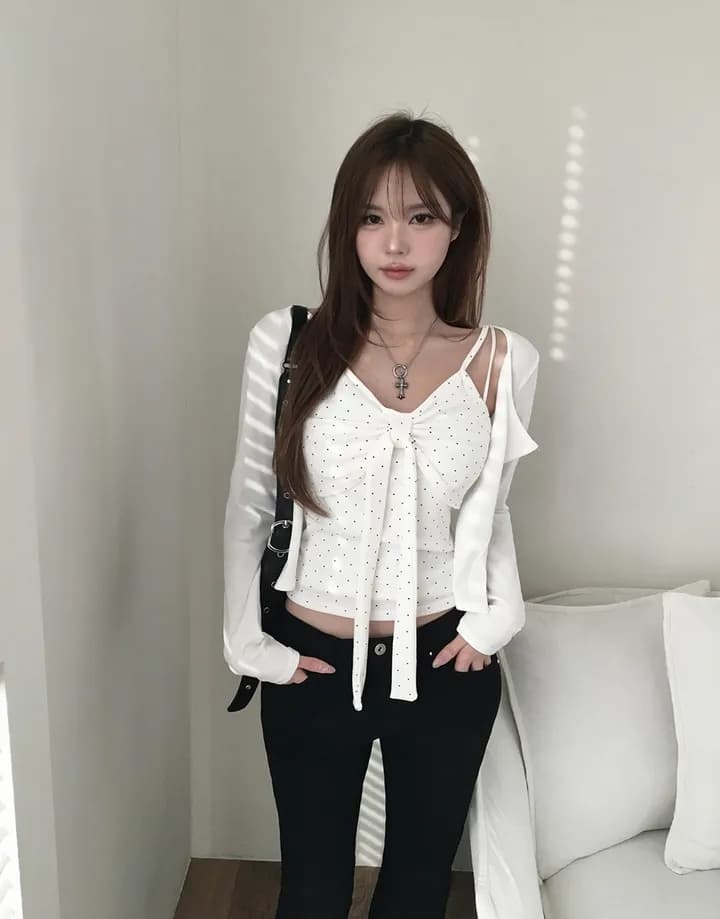 버드 나무 못 패키지 포인트 클래식 검정색 부츠컷 청바지 긴 바지 상세 이미지 23