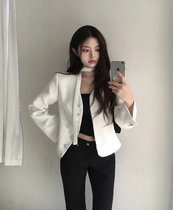 버드 나무 못 패키지 포인트 클래식 검정색 부츠컷 청바지 긴 바지 상세 이미지 31