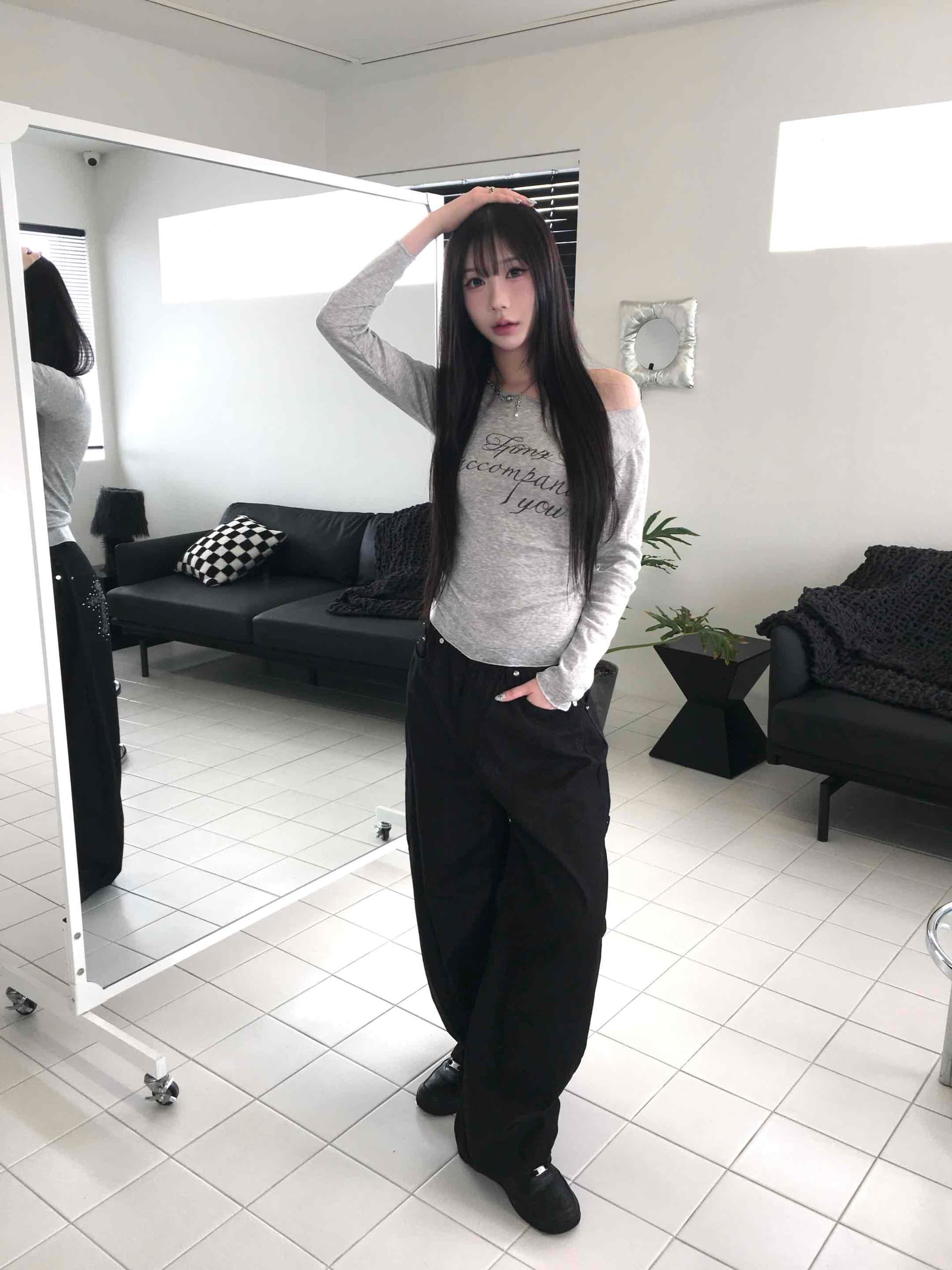 지금 주머니 카모플라주 프린트 느긋한 바람 디자인 센스 마 오래된 워싱 데님 바닥 청소 긴 바지 상세 이미지 20