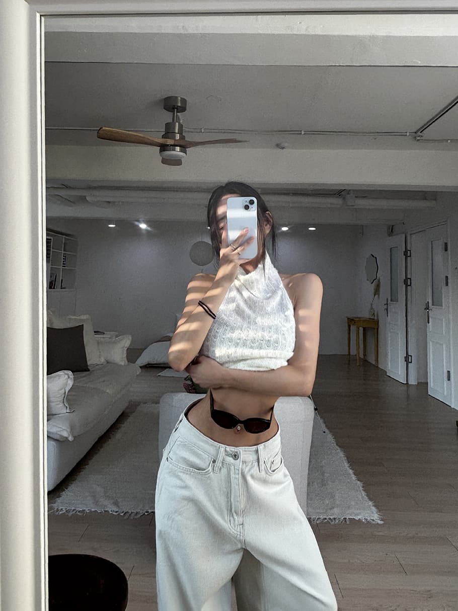 지금 단색 징 십자가 루즈핏 모통이 칼 캐주얼 바지 상세 이미지 26