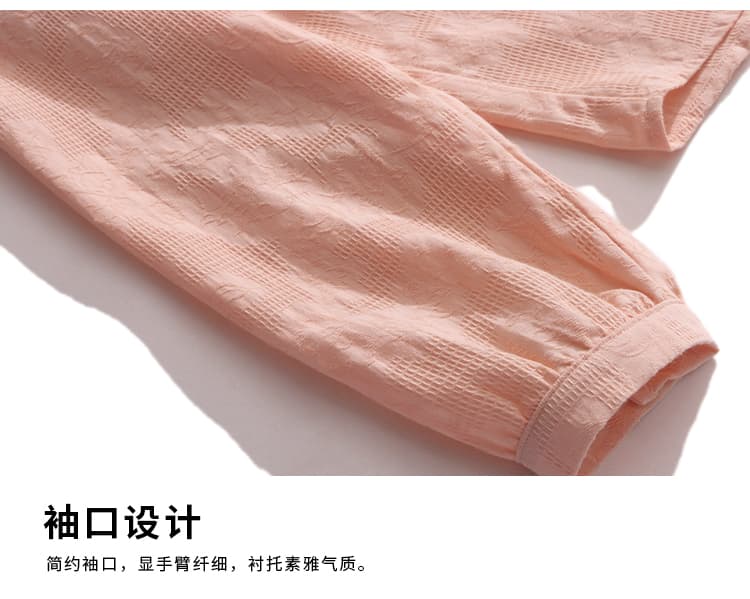 2026 년 새로운 한 부서 베이비 칼라 여성 셔츠 봄 가을 루즈핏 다용도 맨위 얇은 스타일 슬림해 보이는 면 100% 셔츠 상세 이미지 16