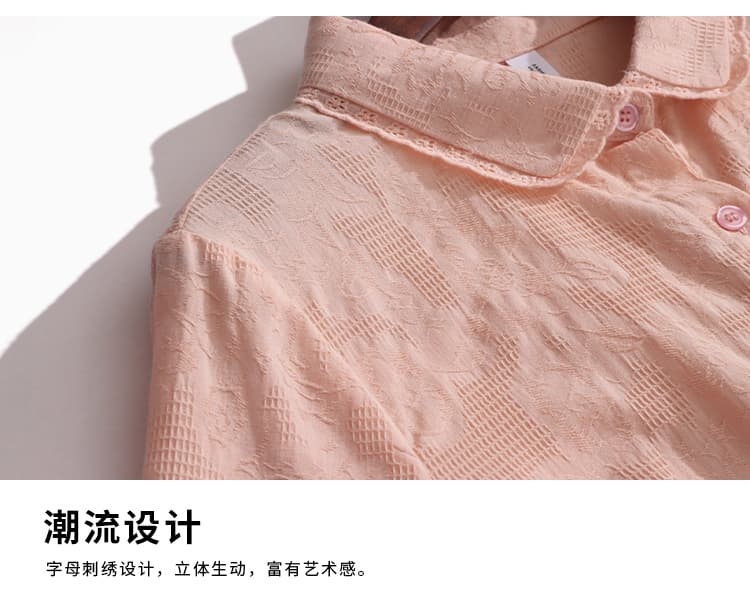 2026 년 새로운 한 부서 베이비 칼라 여성 셔츠 봄 가을 루즈핏 다용도 맨위 얇은 스타일 슬림해 보이는 면 100% 셔츠 상세 이미지 17