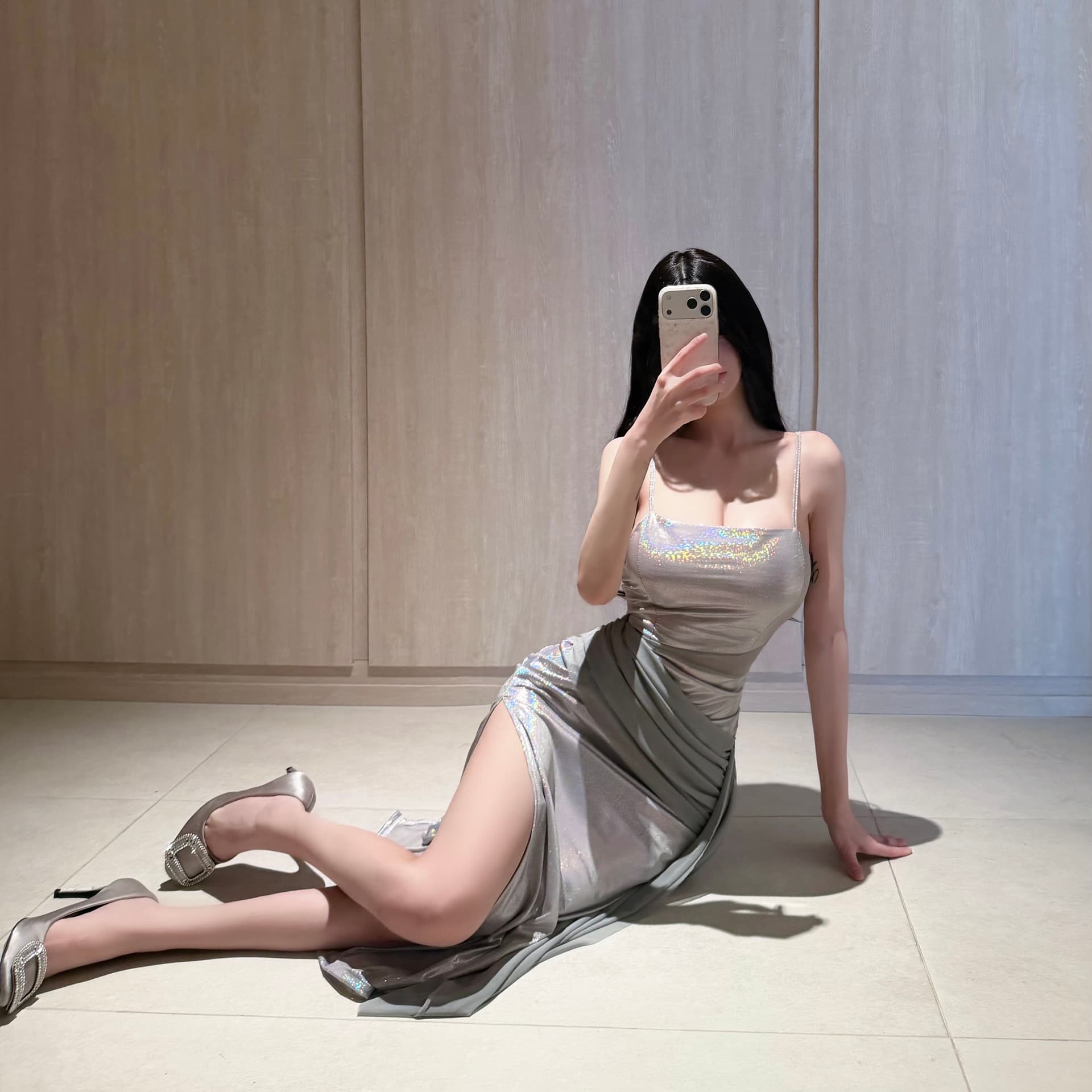 실사 우아함 생일 예복 여성 드레스 디자인 센스 명문 여성 품격 고급 상세 이미지 9