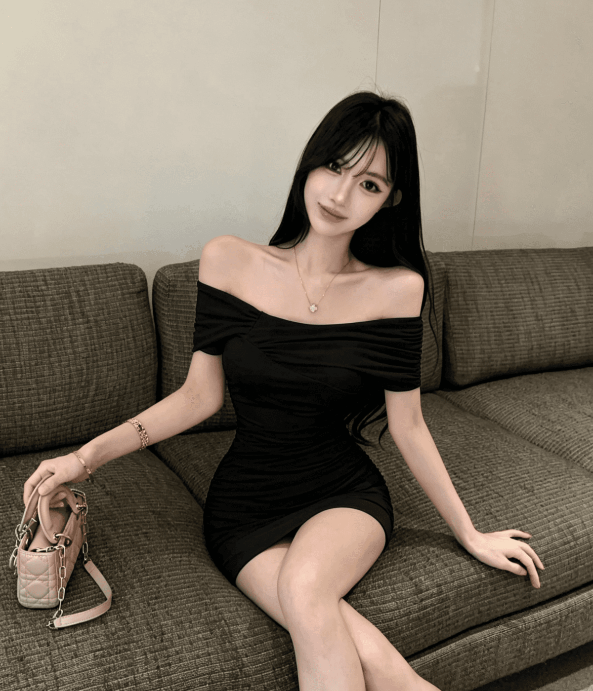 실사 순수한 욕망 바람 주름 튜브탑 드레스 여름 프랑스식 천 골드 품격 아름다운 슬림해 보이는 짧은 치마 상세 이미지 15