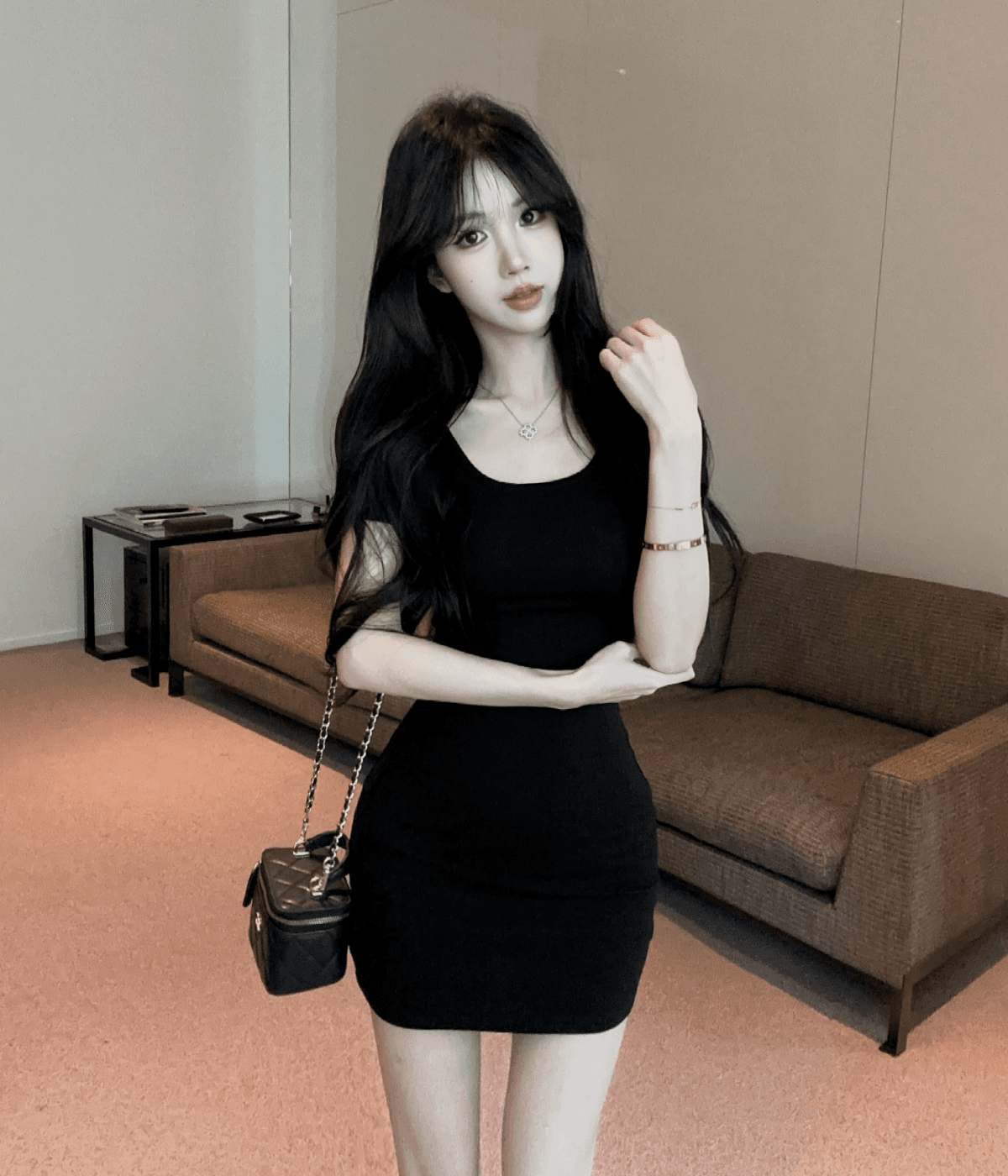 실사 순수한 욕망 섹시함 타이트 핫걸 드레스 여성 의류 여름 새로운 미니 스커트 상세 이미지 12