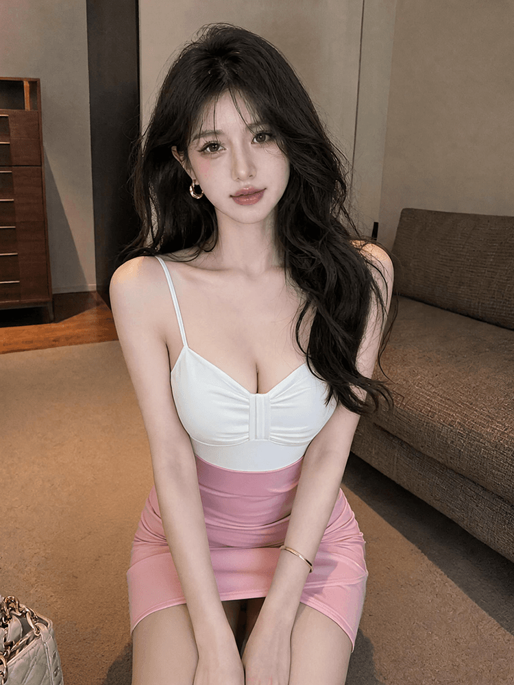 2026 새로운 섹시함 백리스 튜브탑 타이트 낮은 가슴 몸매 가꾸기 타이트 스커트 슬림해 보이는 만나는 오프숄더 드레스 상세 이미지 6