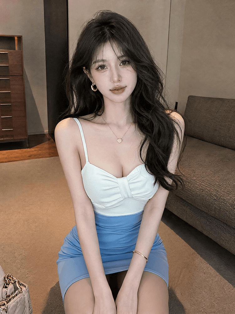 2026 새로운 섹시함 백리스 튜브탑 타이트 낮은 가슴 몸매 가꾸기 타이트 스커트 슬림해 보이는 만나는 오프숄더 드레스 상세 이미지 10