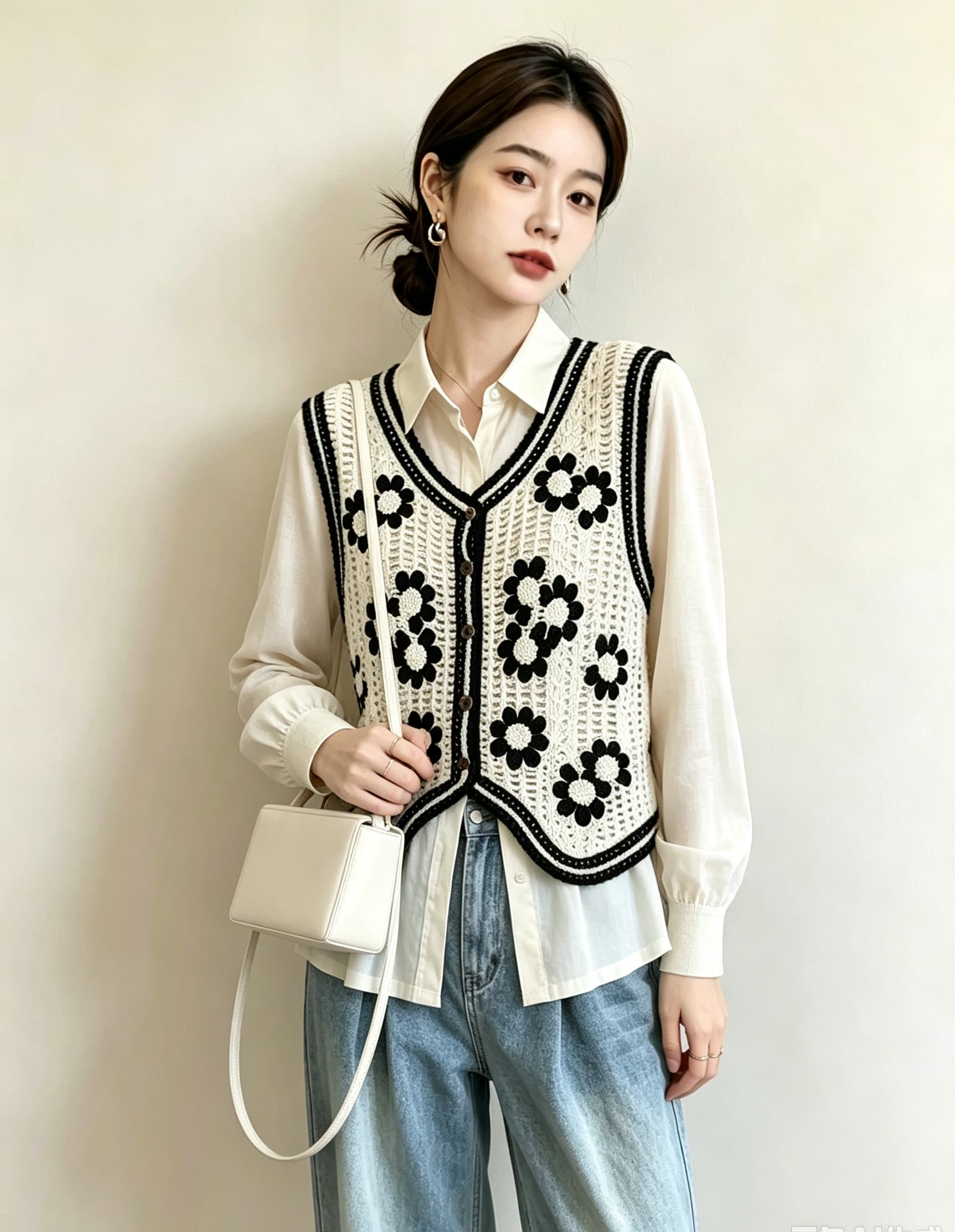 실사 빅 사이즈 여성 의류 가을 새로운 통통한 여동생 레트로 민족 스타일 베스트 연령 감소 다용도 자수 조끼 상세 이미지 13