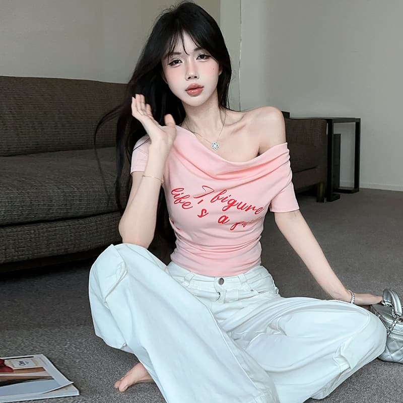 실사 새로운 달콤한 매운맛 튀김 거리 품격 높음 폭탄 순면 t 맨위 여성 이미지 4