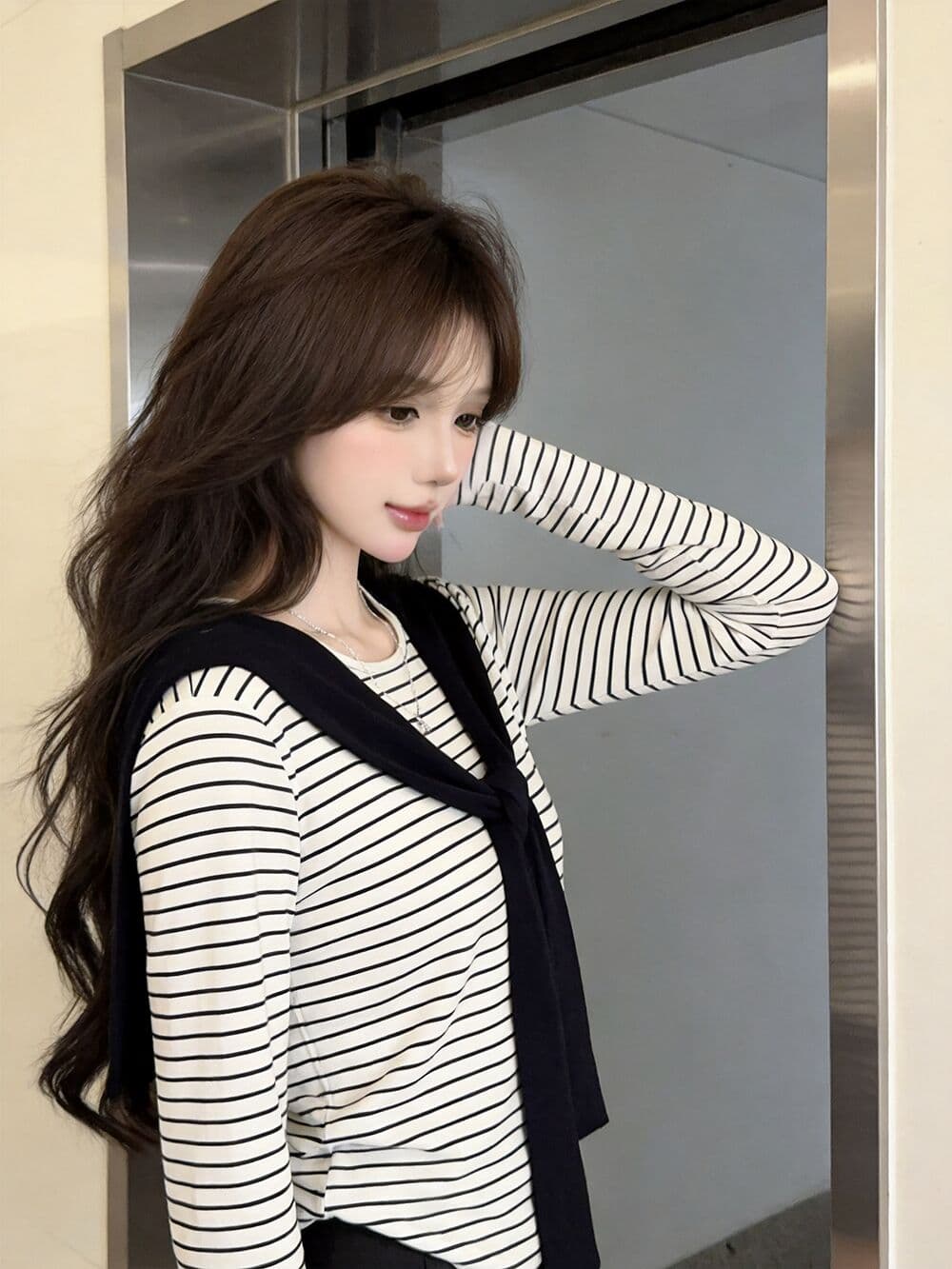 실사 새로운 자이언트 잘 생긴 디자인 센스 얼음 실크 긴팔 태양 보호 셔츠 숄 여성 상세 이미지 18