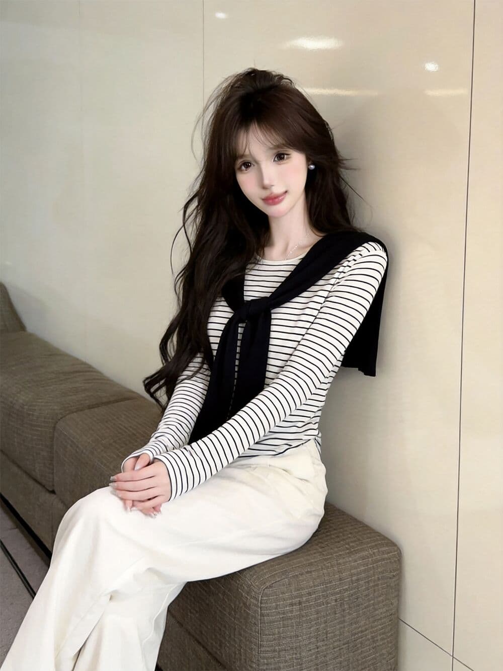 실사 새로운 자이언트 잘 생긴 디자인 센스 얼음 실크 긴팔 태양 보호 셔츠 숄 여성 상세 이미지 19