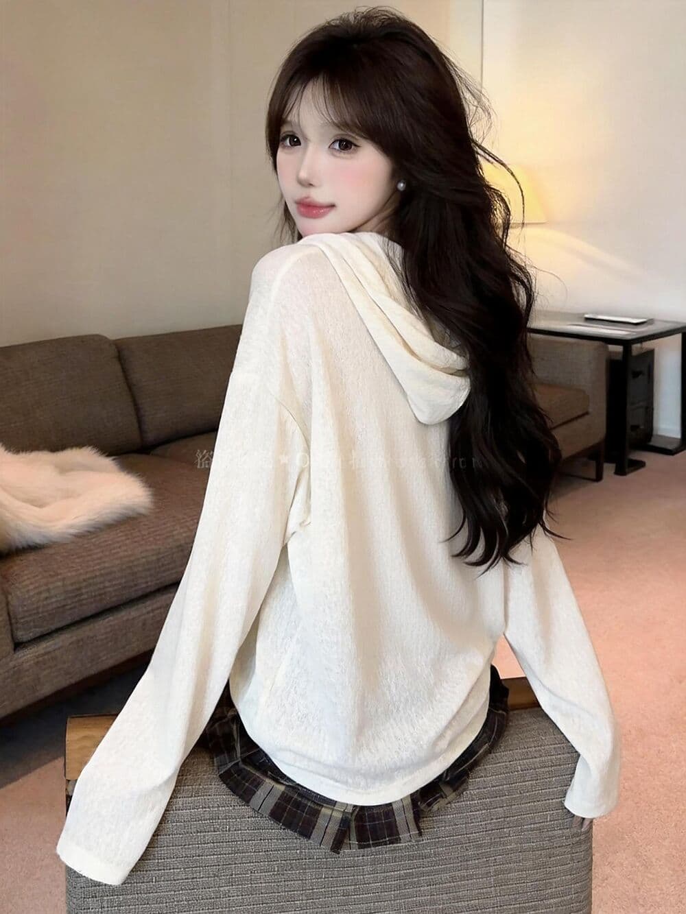 실사 새로운 자이언트 잘 생긴 순수한 욕망 핫걸 고유 한 디자인 센스 대 에디션 후드 긴팔 맨위 여성 상세 이미지 10