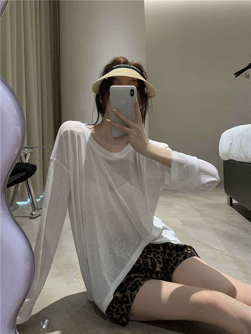 한 부서 레오파드 무늬 반바지 여성 여름 얇은 스타일 2026 새로운 하이웨이스트 외출용 슬림해 보이는 넓은 다리 바지 운동 오부 바지 상세 이미지 15