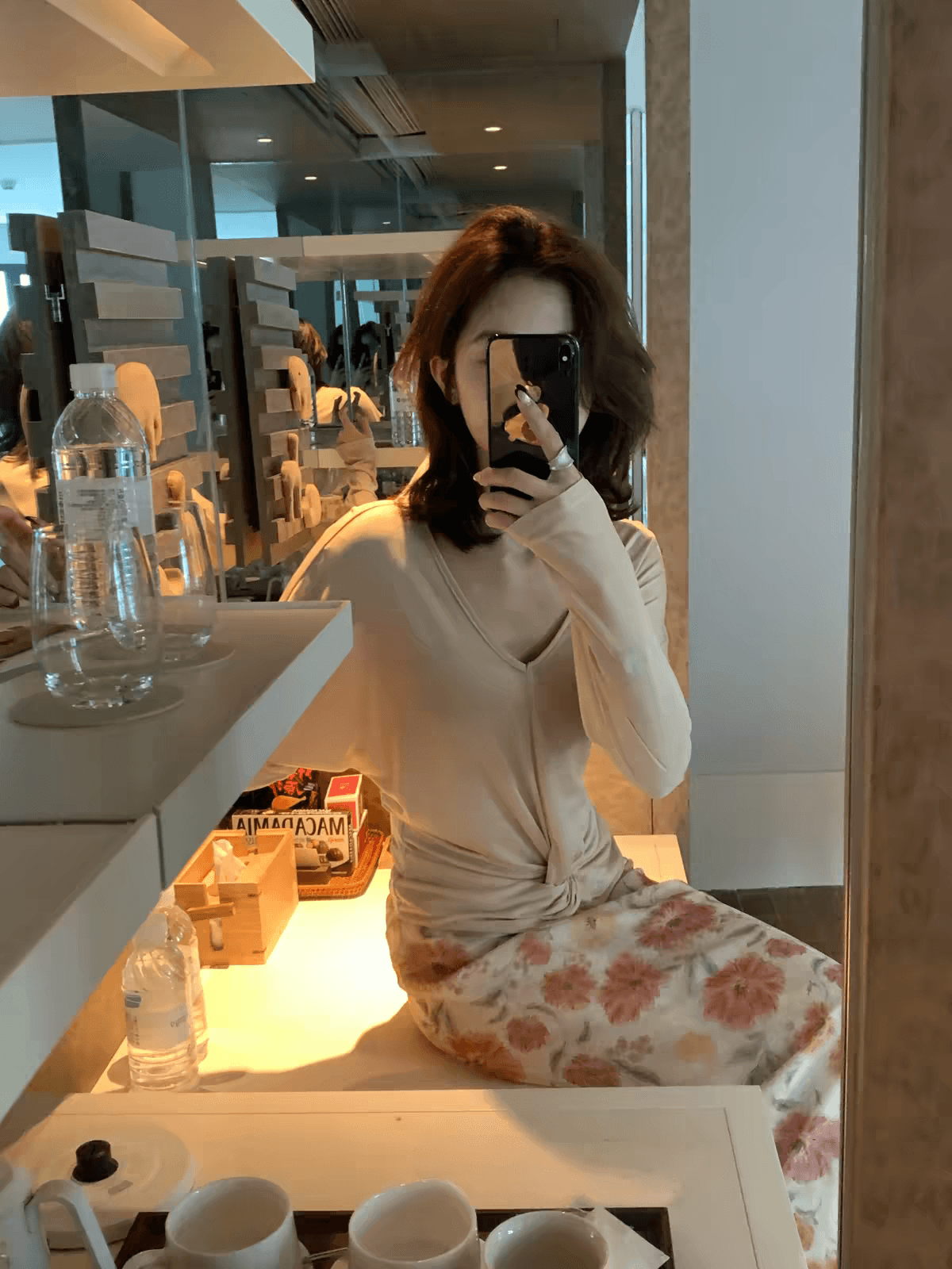 프랑스식 다용도 품격 꽃무늬 반신 스커트 여성 2026 새로운 여름 슬림해 보이는 하이웨이스트 몸매 가꾸기 꽃무늬 반 스커트 A라인 스커트 상세 이미지 2