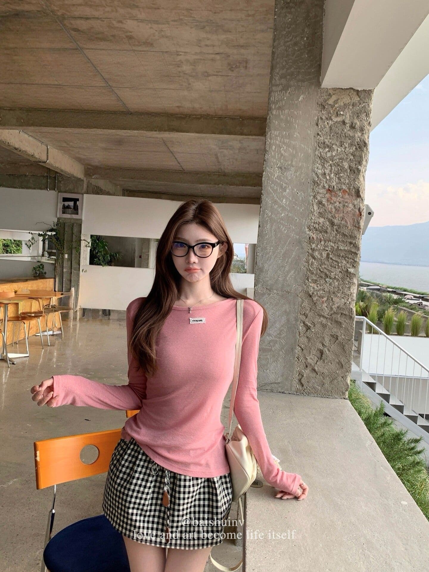 주간 실크 한 부서 부드러운 바람 반투명 긴팔 티셔츠 여성 여름 섹션 라운드 넥 슬림해 보이는 미니멀리즘 다용도 자외선 차단 맨위 상세 이미지 19