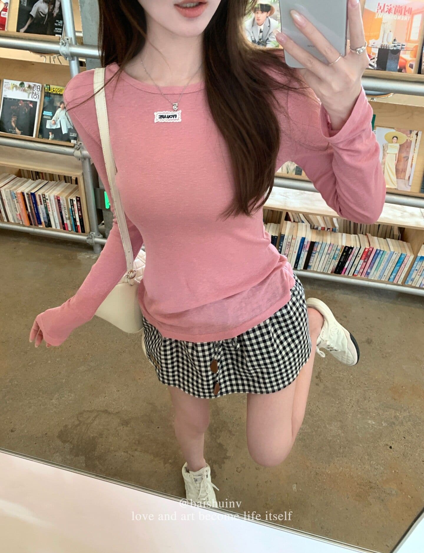 주간 실크 한 부서 부드러운 바람 반투명 긴팔 티셔츠 여성 여름 섹션 라운드 넥 슬림해 보이는 미니멀리즘 다용도 자외선 차단 맨위 상세 이미지 20