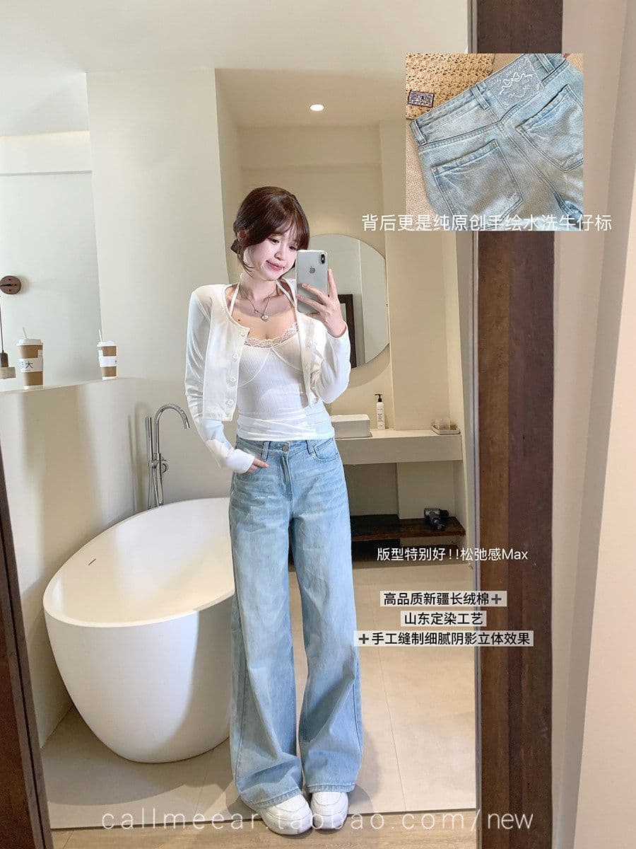한 부서 부드러운 바람 레이스 조각 긴팔 티셔츠 여성 가을 단색 기본 셔츠 맨위 행침 목 투피스 조끼 상세 이미지 9