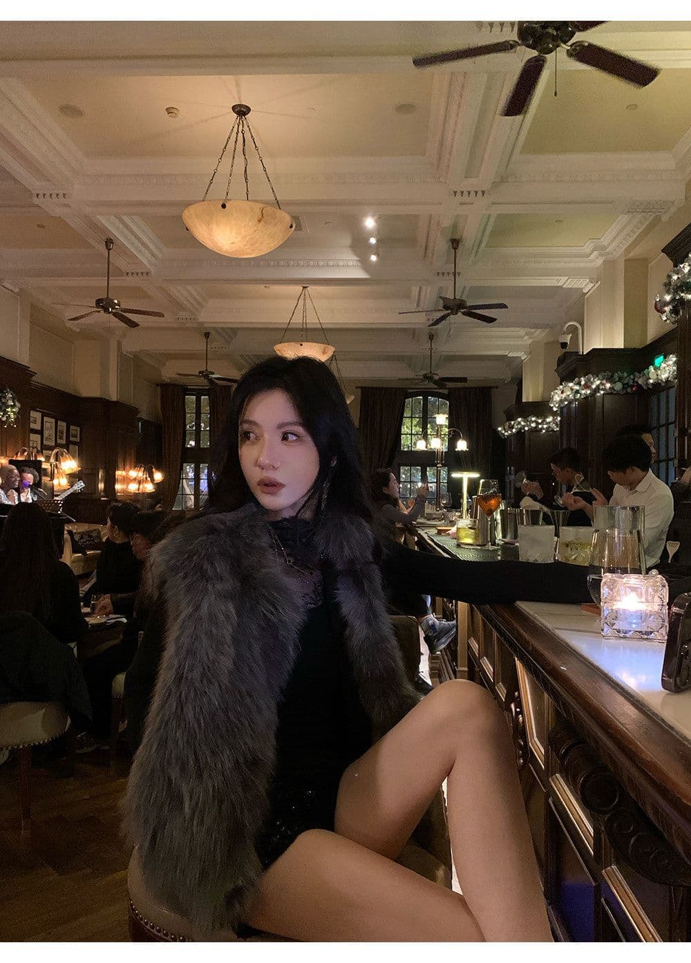 260 그램 사람들 면 레이스 자수 기본 셔츠 여성 가을 작은 대중 인사이드 가져 가라. 디자인 센스 핫걸 몸매 가꾸기 긴팔 맨위 상세 이미지 21