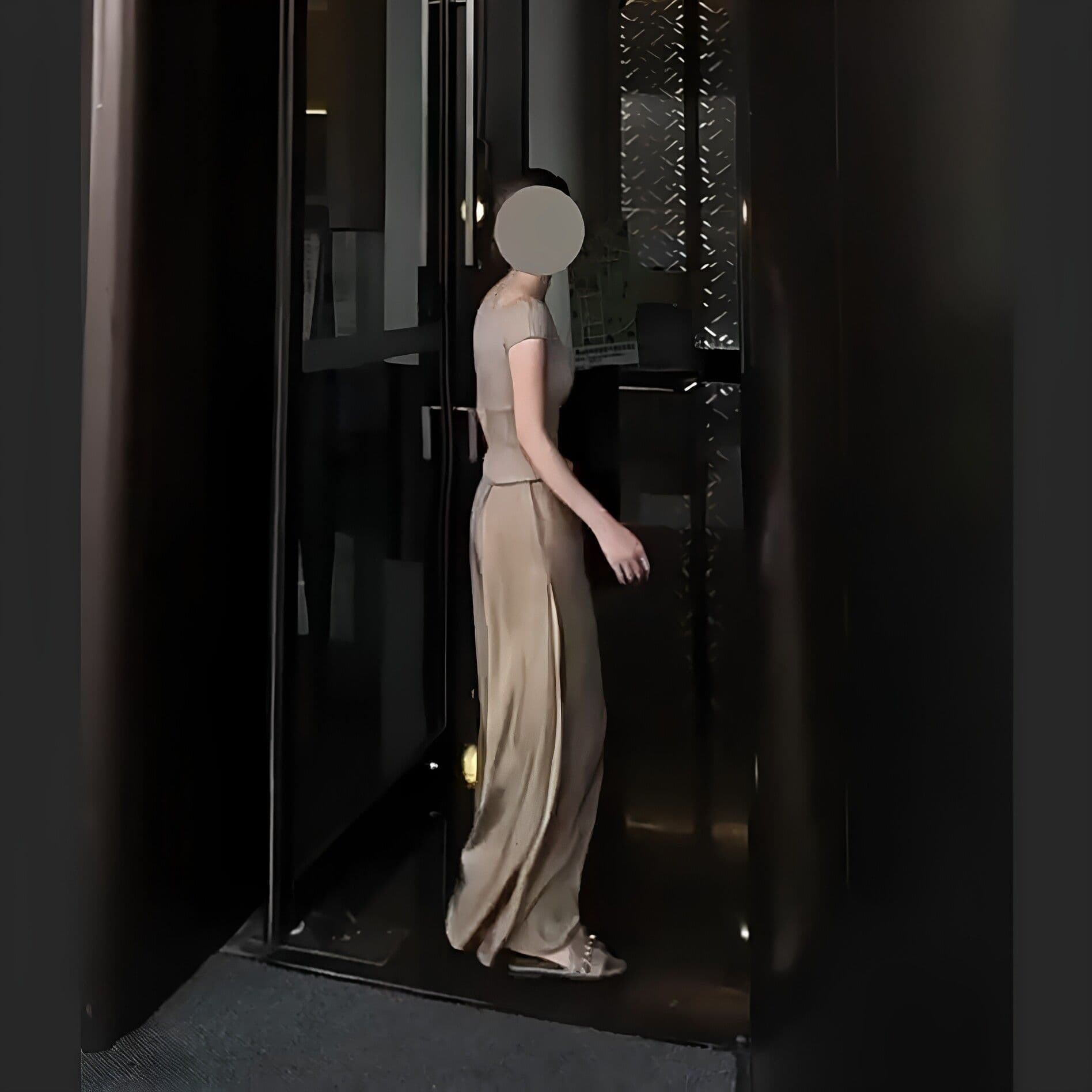 샴페인 아세트산 와이드 레그 팬츠 치마 빅 사이즈 여성 의류 루즈핏 느긋한 바람 캐주얼 바지 여름 자이언트 잘 생긴 ~ 중 얇은 바지 상세 이미지 12