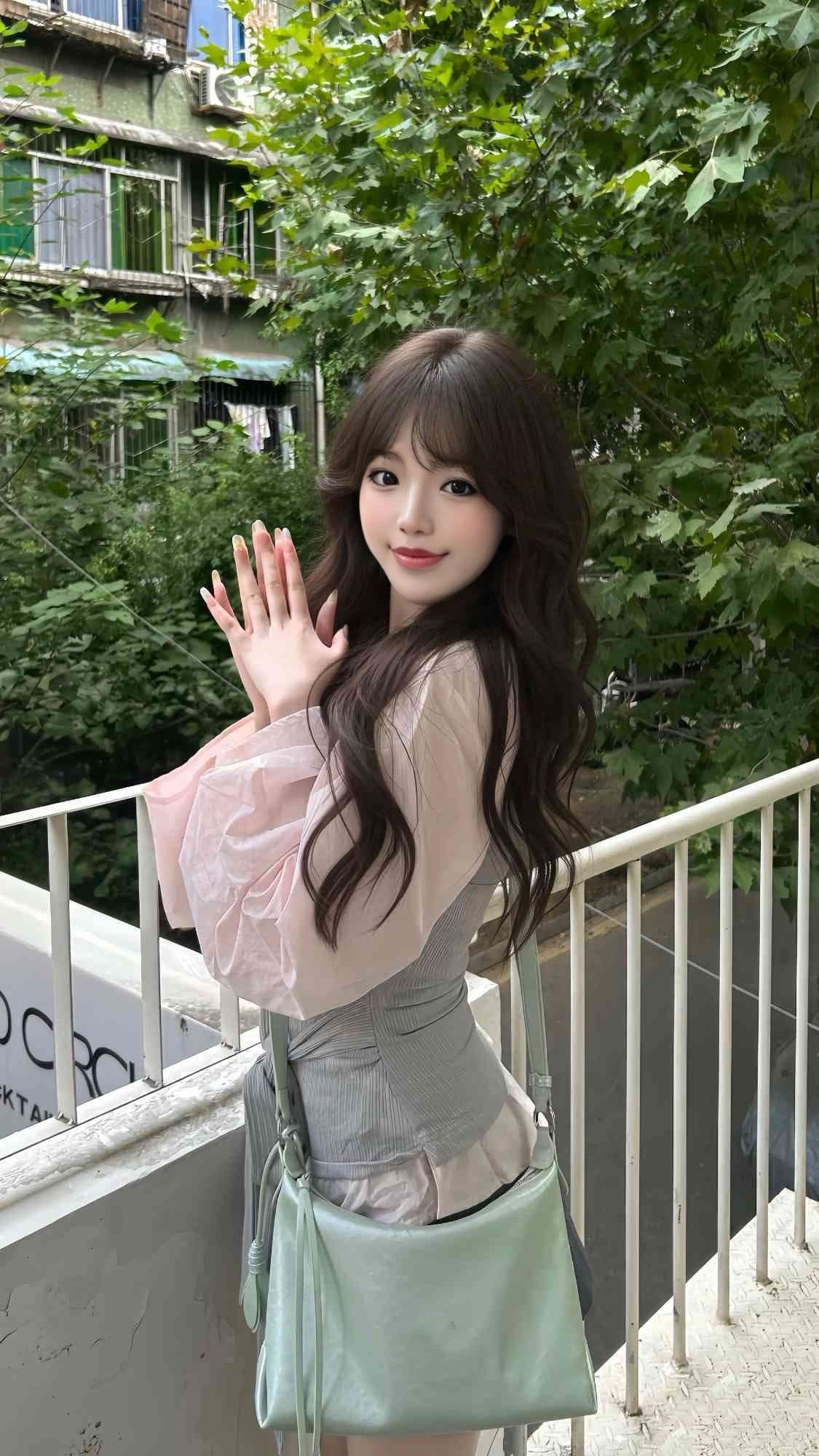 봄 가을 한 부서 소녀 착용 가져 가라. 전체 집합 디자인 센스 핑크색 긴팔 페이크 레이어드 셔츠 플리츠 미니 스커트 투피스 세트 상세 이미지 7