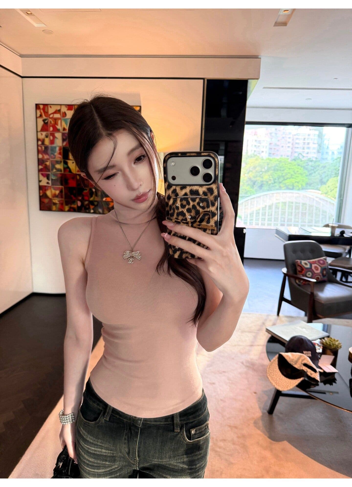 양모 한 부서 핫걸 바람 가을 착용 가져 가라. 세트 민소매 허리 수축 반하이넥 조끼 오픈 가디건 긴팔 투피스 세트 상세 이미지 11