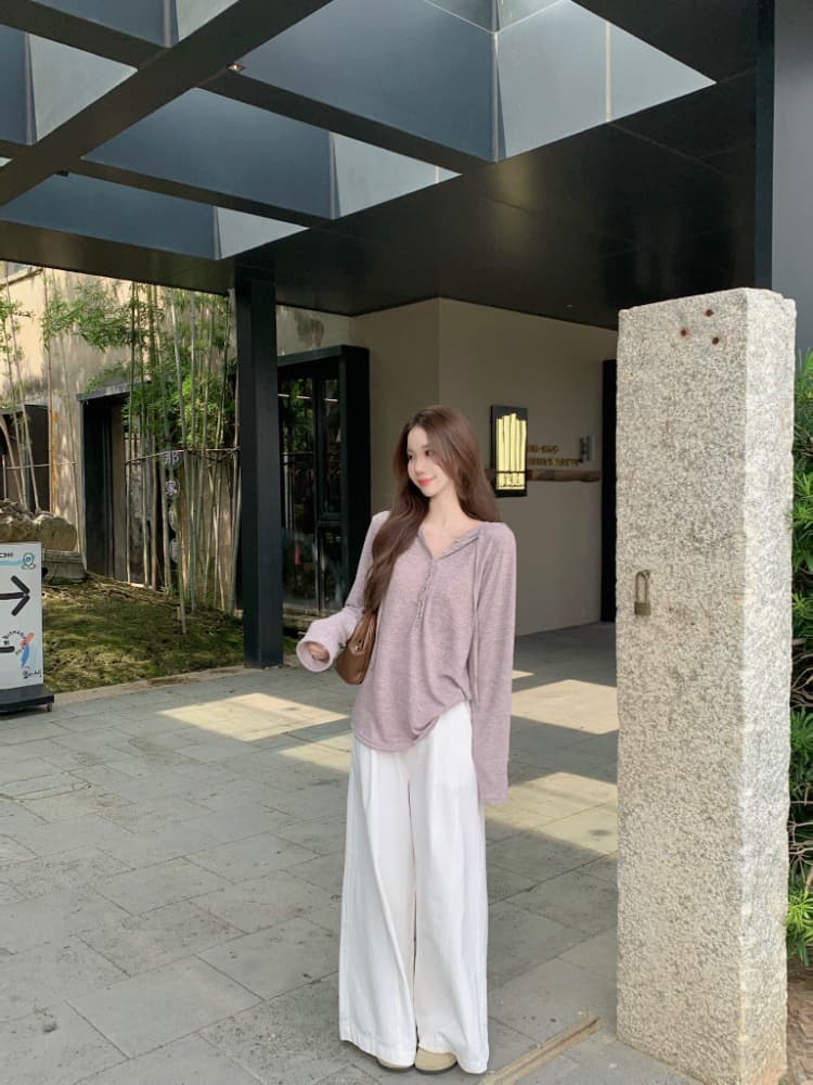 실사 정가 봄 미니멀리즘 루즈핏 품격 티셔츠 맨위 다용도 한 부서 부드러운 찹쌀 하프 열기 후드 작은 셔츠 상세 이미지 6