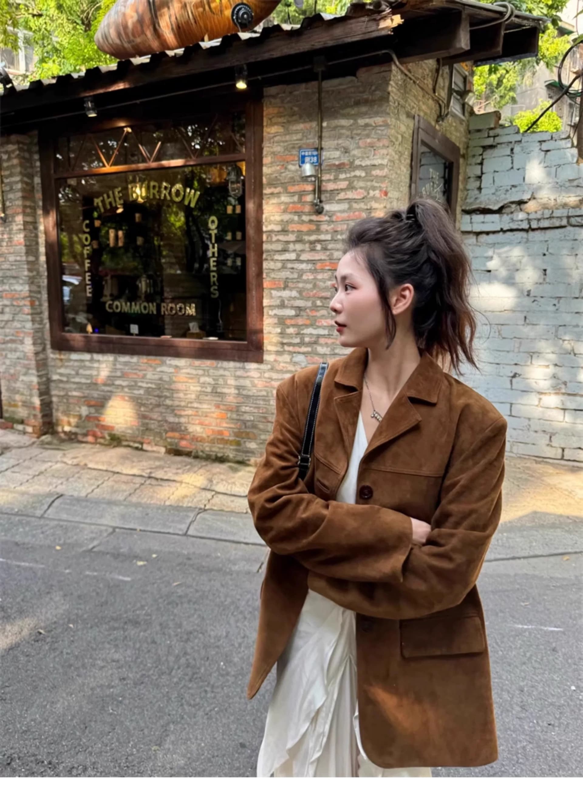 정장 여성 코트 2025 봄 가을 새로운 디자인 센스 작은 대중 아름다움 라드. 고급 착용 가져 가라. 작은 키 이른 가을 맨위 상세 이미지 19