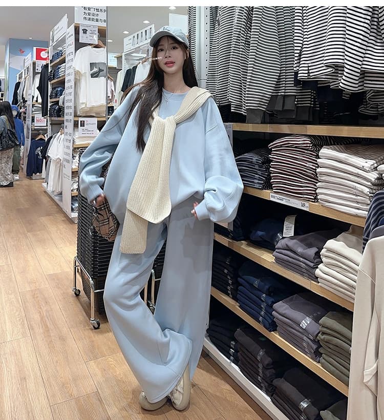 지금 한 부서 느슨함 센스 임산부 후드티 세트 가을 의상 벨트 숄 루즈핏 슬림해 보이는 넓은 다리 웨이 바지 상세 이미지 28