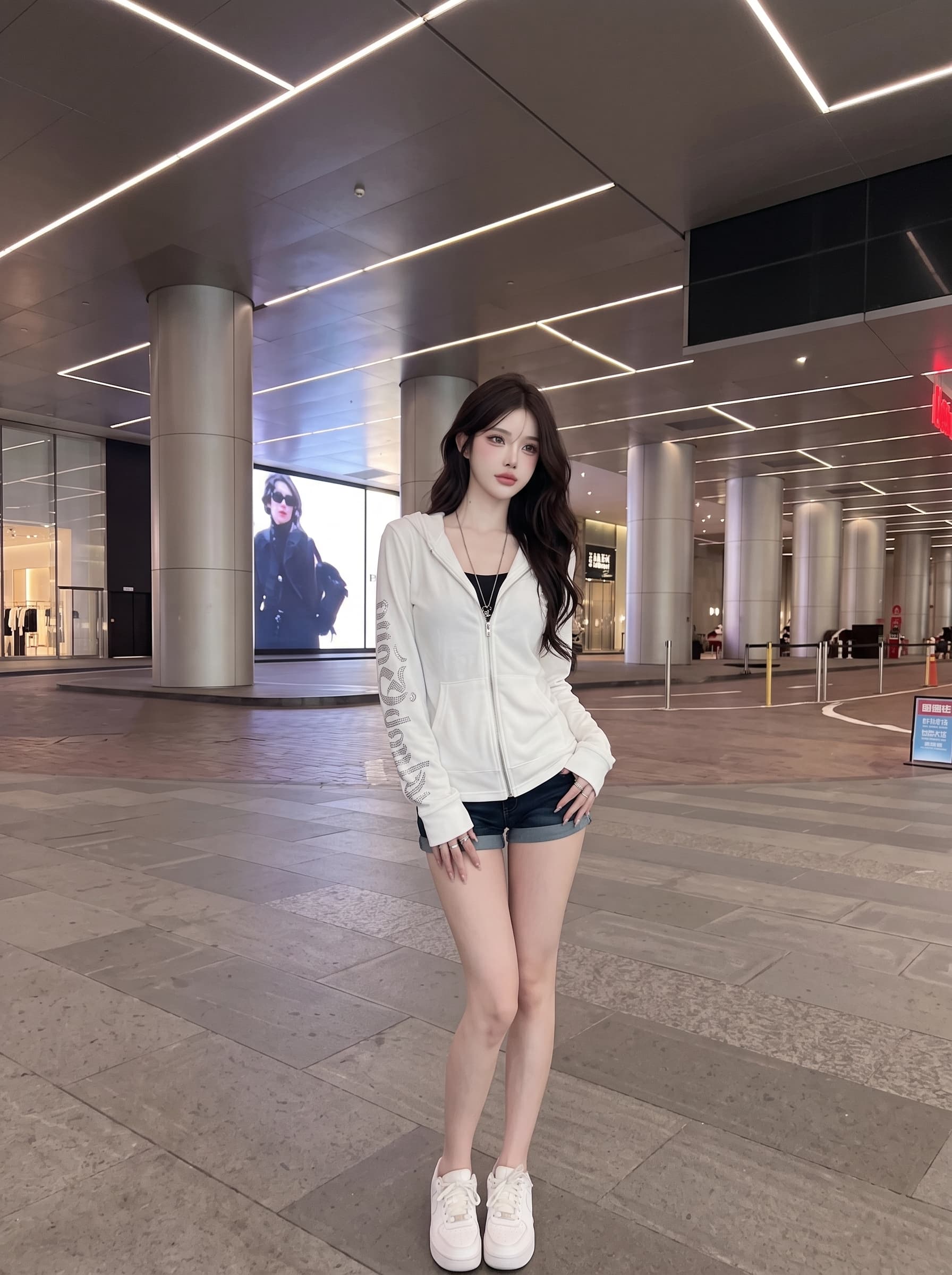 실사 정가 아메리칸 핫픽스 이미지 후드 오픈 가디건 가을 얇은 스타일 핫걸 지퍼 블라우스 맨위 상세 이미지 7
