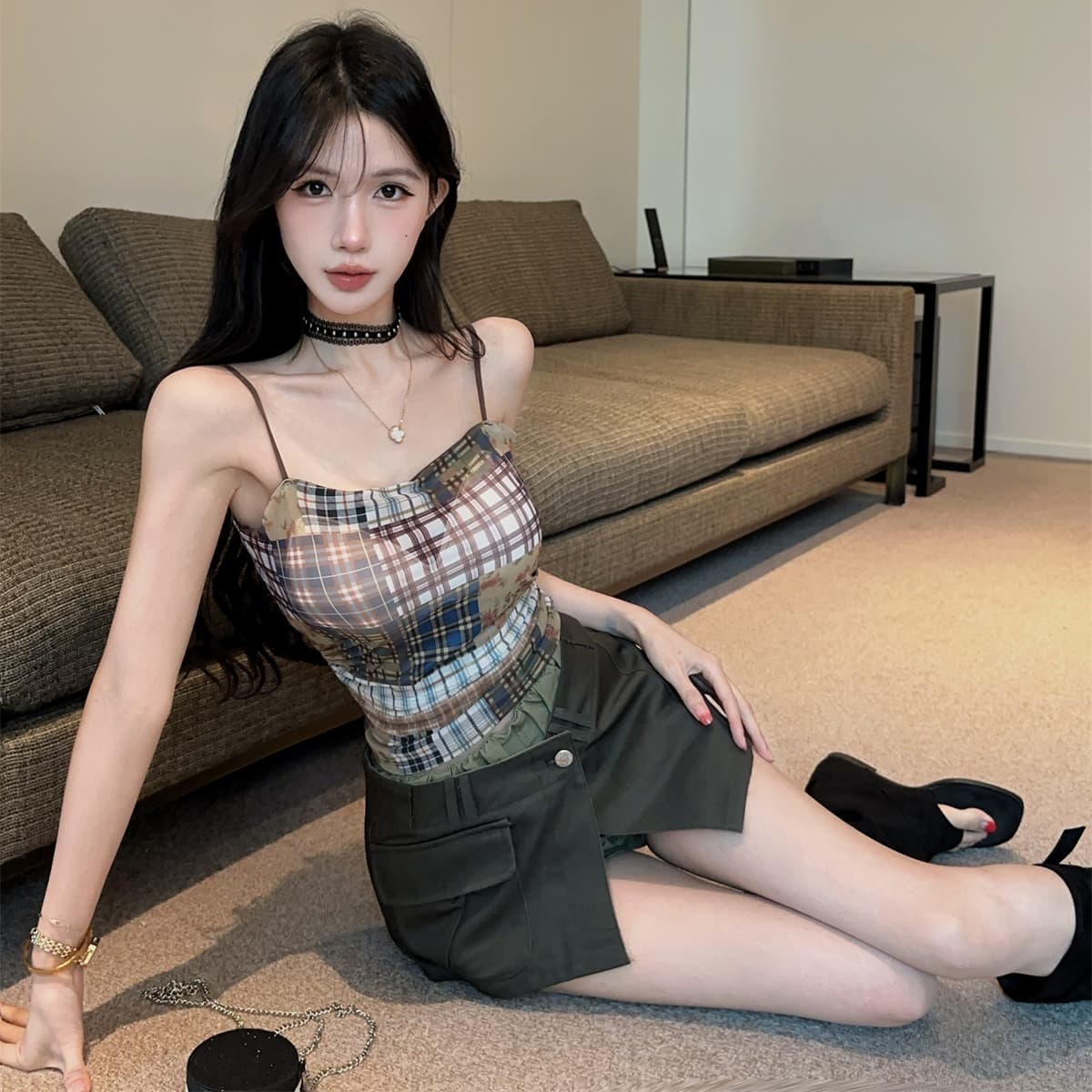 실사 정가 레트로 스택 착용 이미지 5