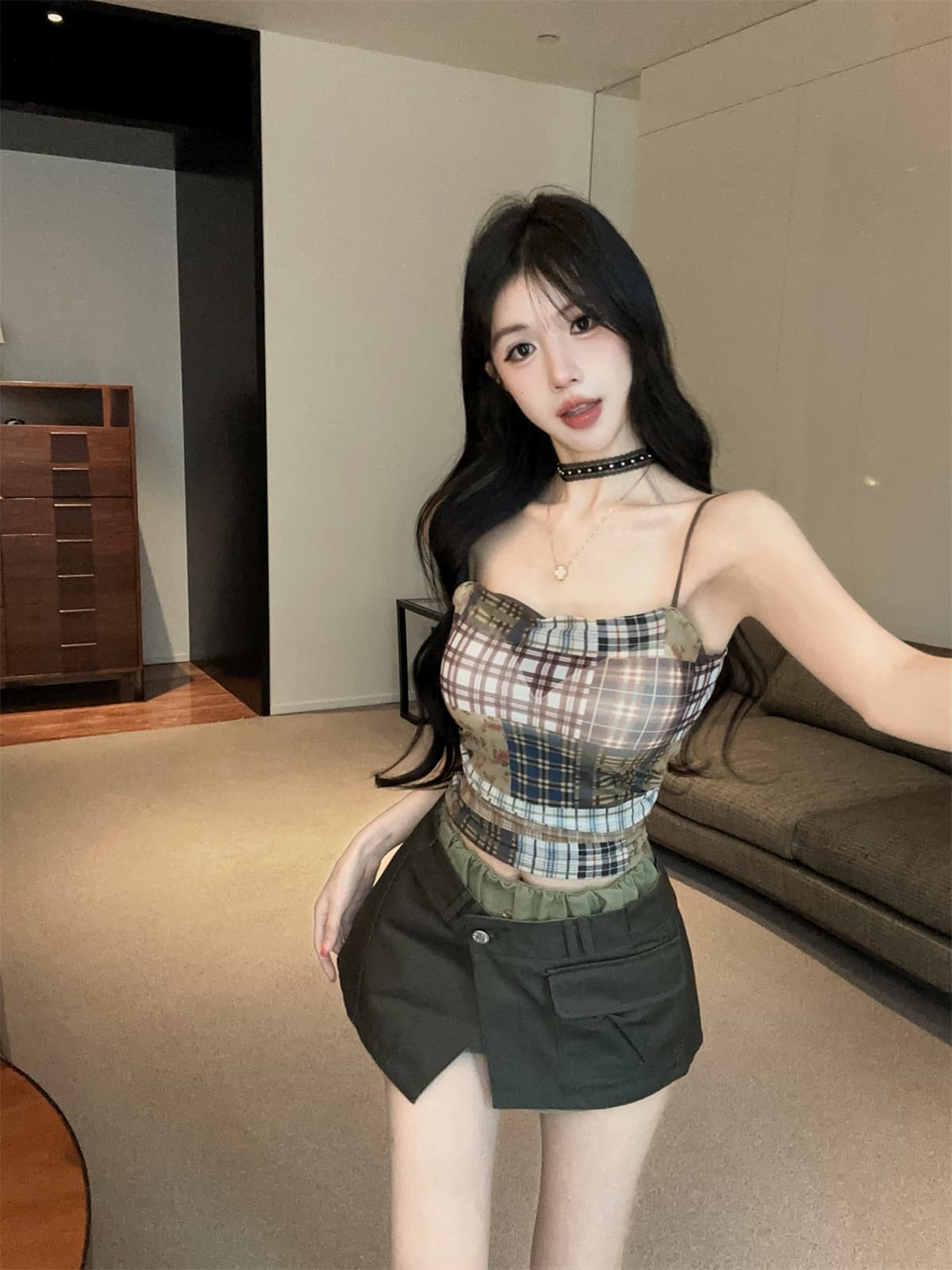 실사 정가 레트로 스택 착용 상세 이미지 22
