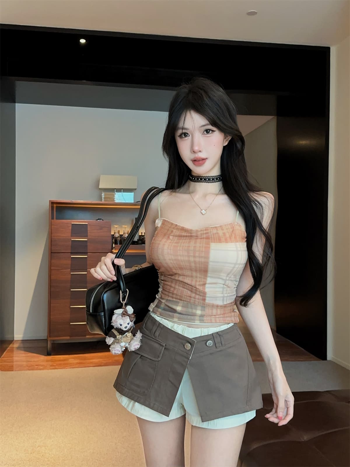 실사 정가 레트로 스택 착용 상세 이미지 11