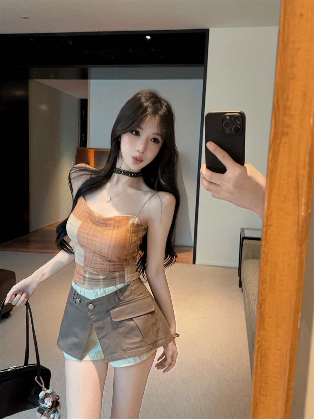 실사 정가 레트로 스택 착용 상세 이미지 15