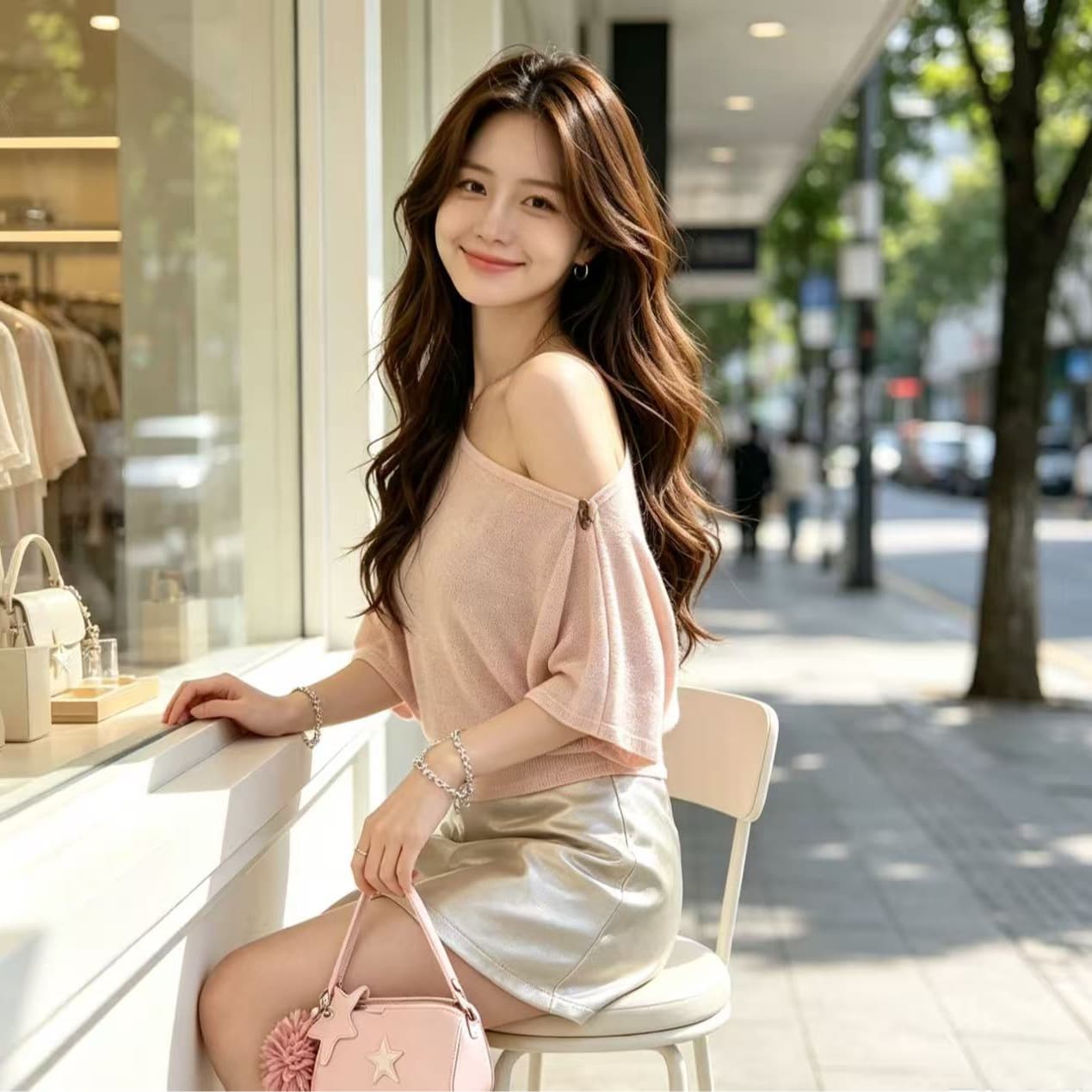 2026 새로운 여름 패션 캐주얼 단색 미니 스커트 투피스 세트 순수한 욕망 핫걸 바람 비스듬한 어깨 다용도 슬림해 보이는 맨위 이미지 5