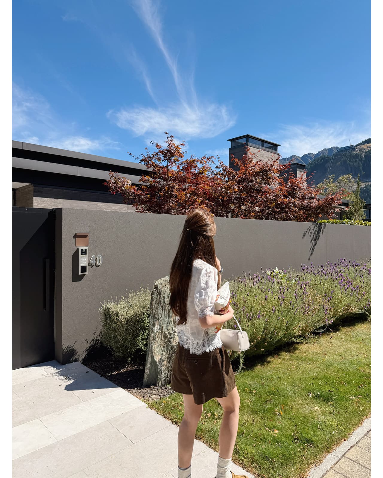 eewen la mode 무거운 작업 센스 레이스 라미 패치워크 반팔 슬림해 보이는 상세 이미지 19