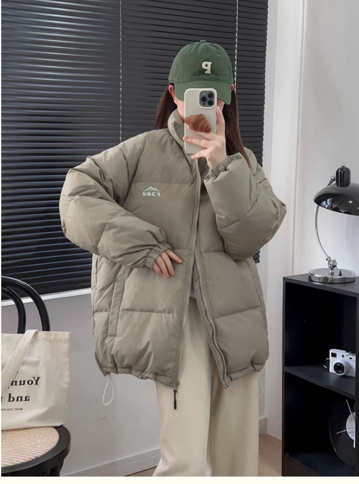 2025 여성 겨울 새로운 아래 면화 의류 한 부서 작은 대중 oversize 얇고 가벼운 보온 남녀 면 의류 재킷 상세 이미지 14