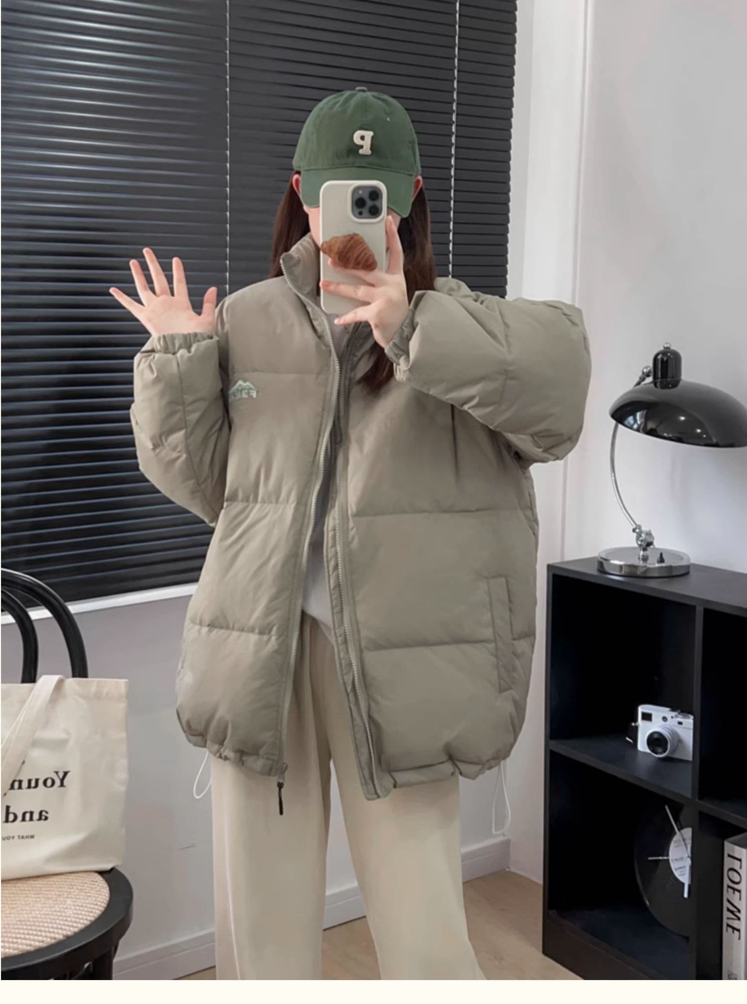 2025 여성 겨울 새로운 아래 면화 의류 한 부서 작은 대중 oversize 얇고 가벼운 보온 남녀 면 의류 재킷 상세 이미지 15
