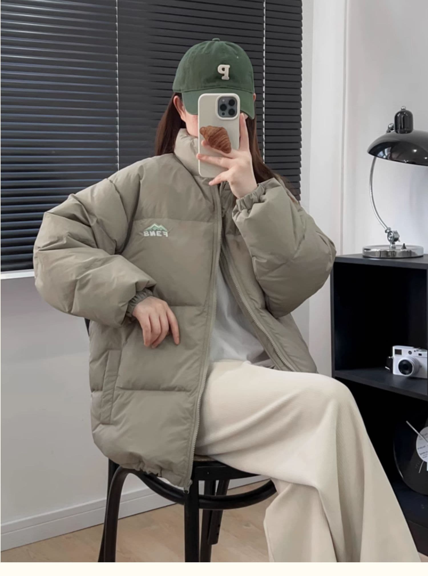 2025 여성 겨울 새로운 아래 면화 의류 한 부서 작은 대중 oversize 얇고 가벼운 보온 남녀 면 의류 재킷 상세 이미지 16