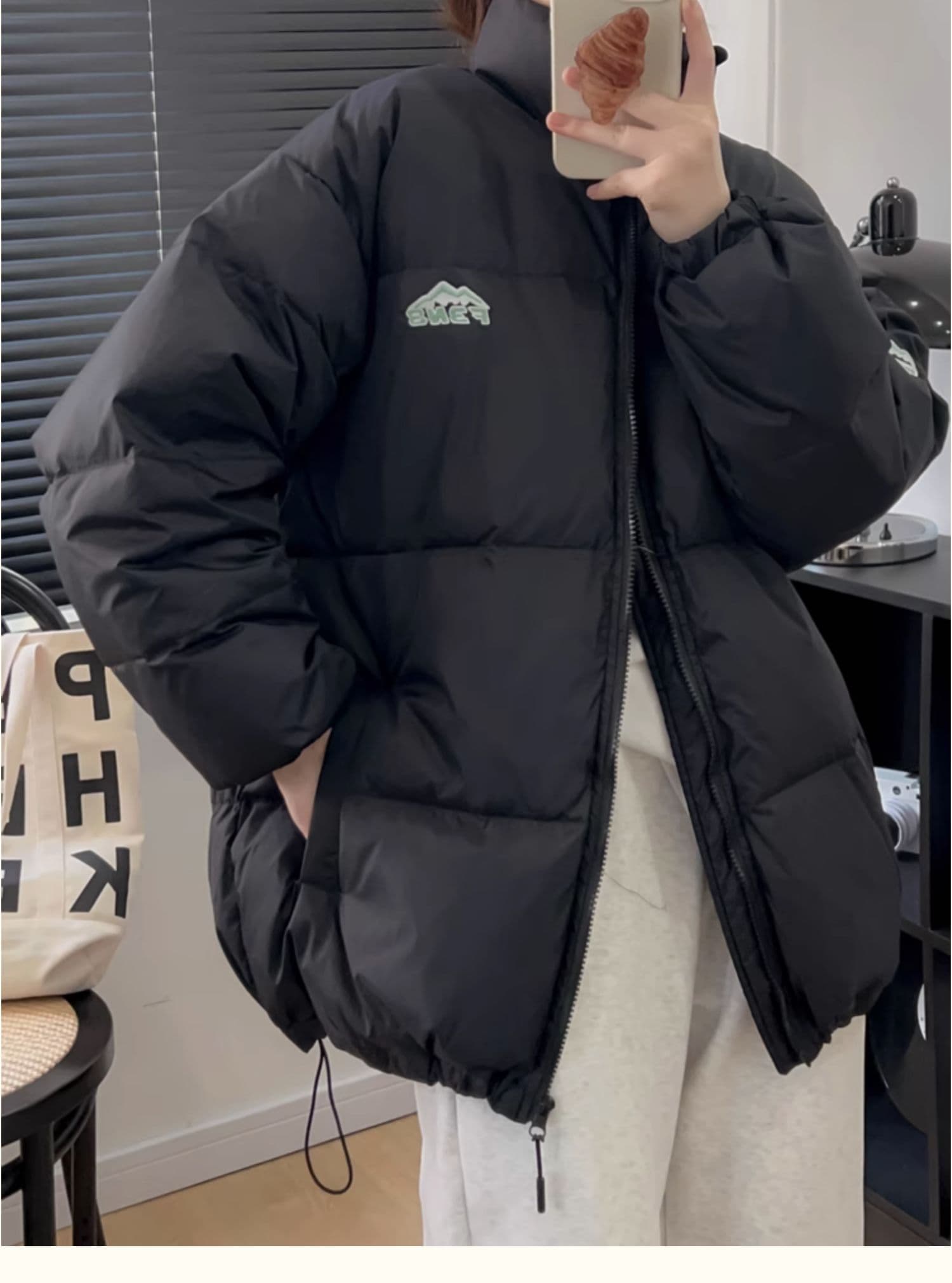 2025 여성 겨울 새로운 아래 면화 의류 한 부서 작은 대중 oversize 얇고 가벼운 보온 남녀 면 의류 재킷 상세 이미지 19