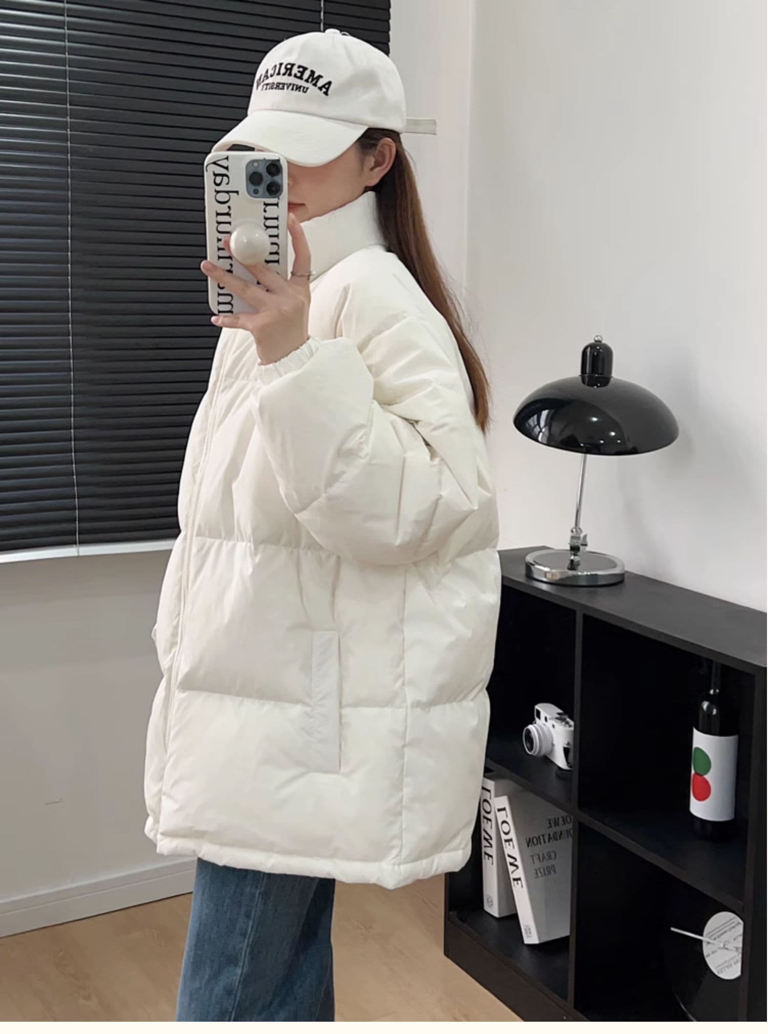 2025 여성 겨울 새로운 아래 면화 의류 한 부서 작은 대중 oversize 얇고 가벼운 보온 남녀 면 의류 재킷 상세 이미지 22