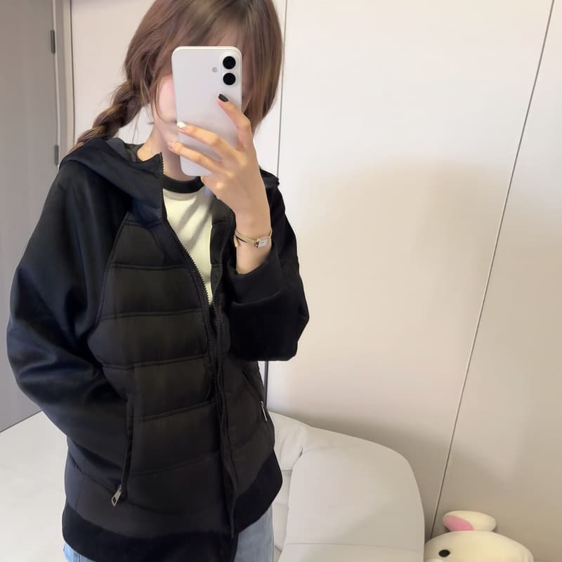 다용도 그레이트 과소 평가 얇은 갈비 살 면 의류 소녀 달콤함 2026 년 가을 겨울 새로운 면 옷 목화 진딧물 재킷 이미지 3