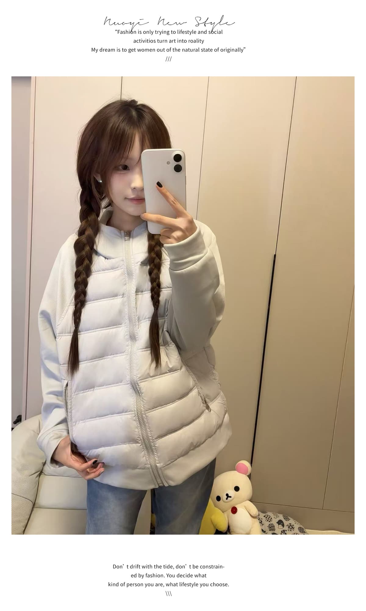 다용도 그레이트 과소 평가 얇은 갈비 살 면 의류 소녀 달콤함 2026 년 가을 겨울 새로운 면 옷 목화 진딧물 재킷 상세 이미지 8