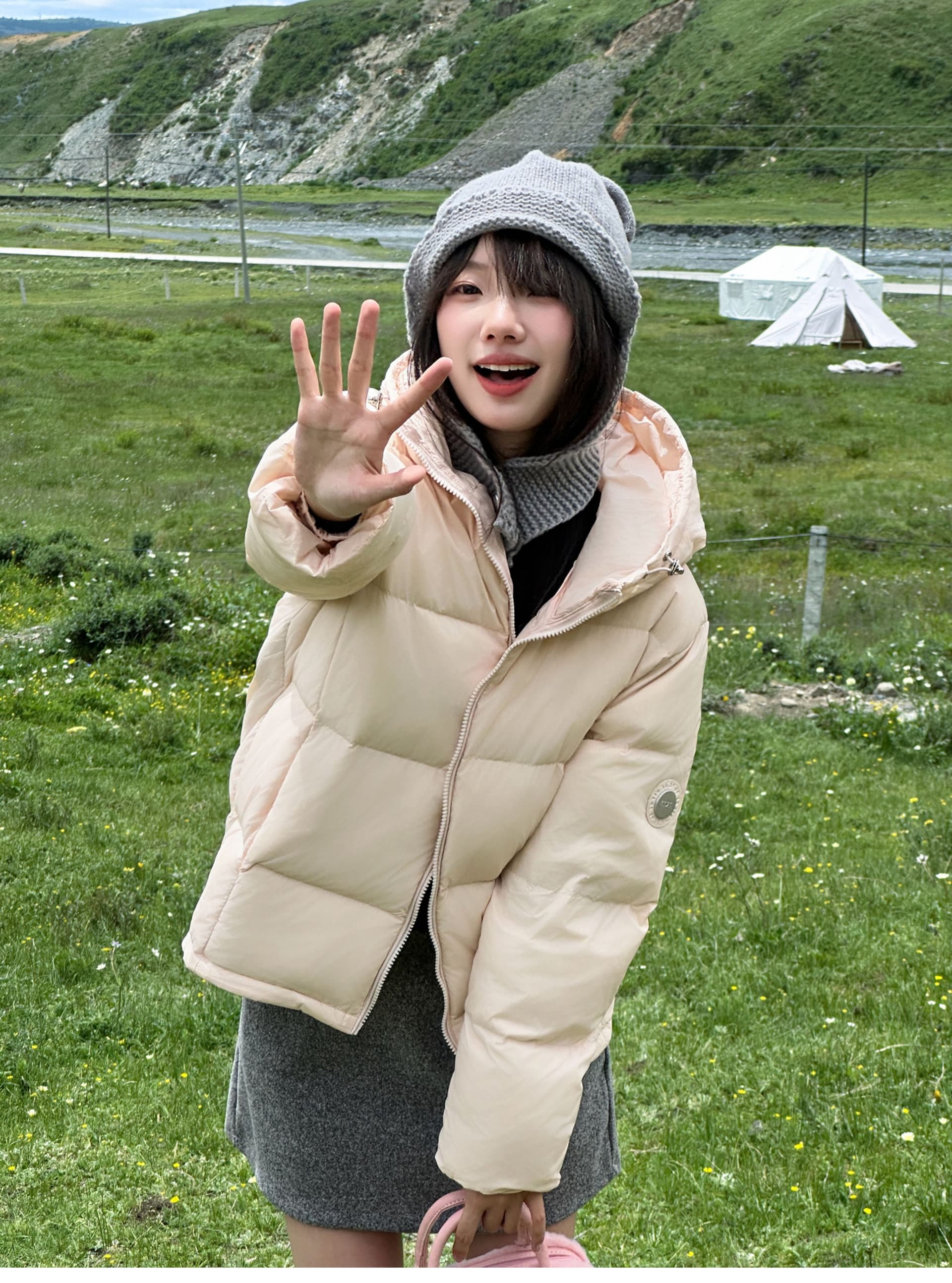흑연 알켄 보온 2026 겨울 작은 키 다운 코트 면 의류 여성 코트 두꺼운 학생 패딩 재킷 목화 진딧물 상세 이미지 17
