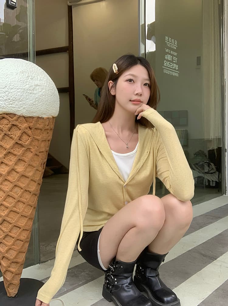 실사 2026 가을 의상 새로운 지방 mm 빅 사이즈 여성 레저 다용도 배색 페이크 레이어드 후드 긴팔 맨위 상세 이미지 22