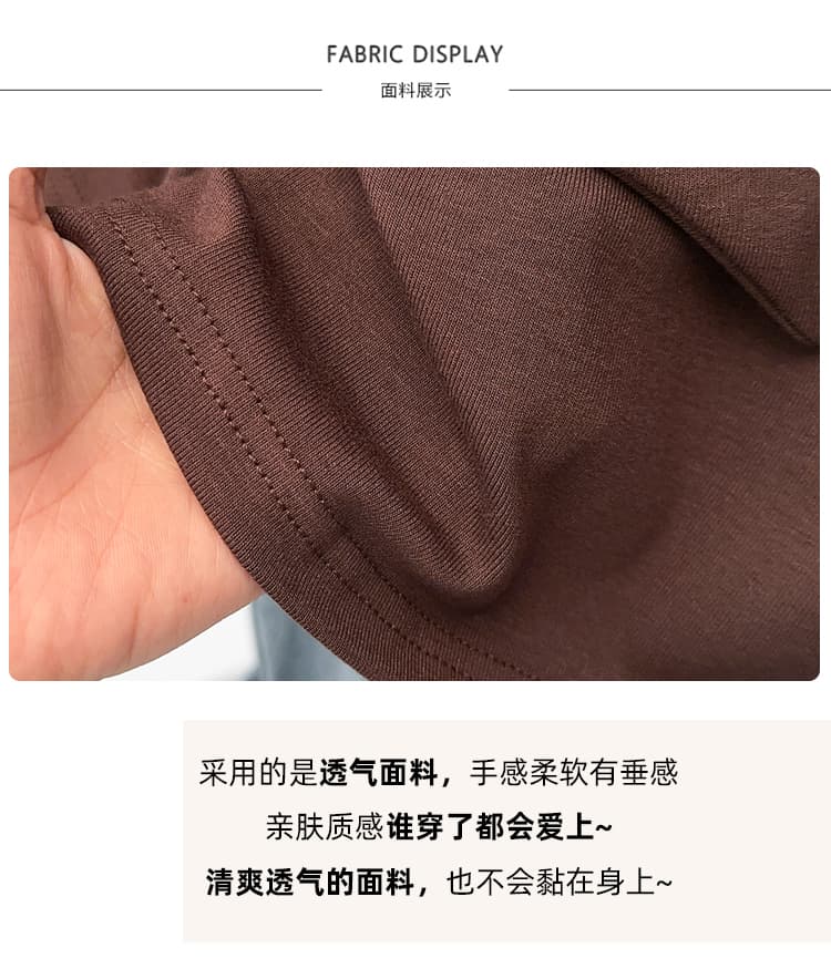실사 2026 가을 의상 새로운 지방 mm 빅 사이즈 여성 패션 미니멀리즘 페이크 레이어드 스트랩 꼬집기 허리 긴팔 티셔츠 상세 이미지 4