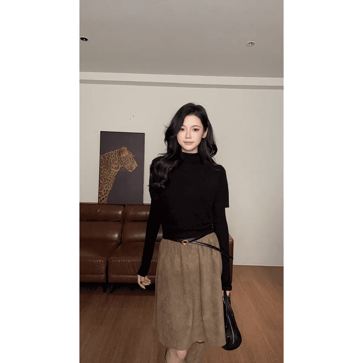 zouyashifa 작은 대중 디자인 센스 품격 캐주얼 고급 센스 모직물 맨위 상세 이미지 2