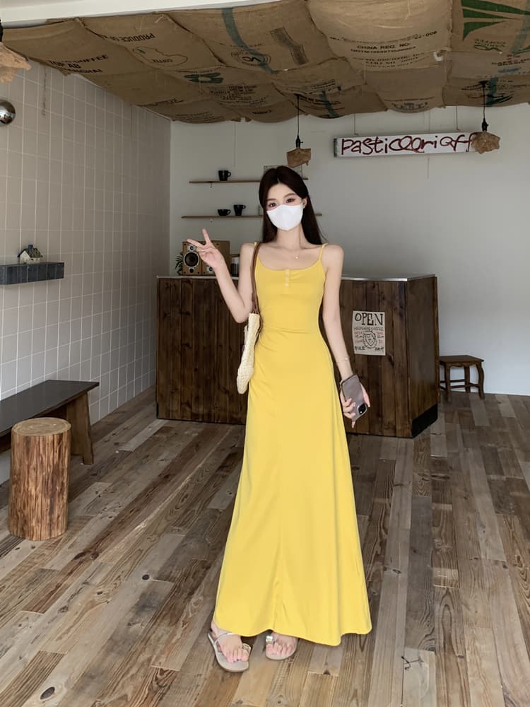여름 새로운 광장 칼라 민소매 높은 품질 니트 슬립 드레스 주간 실크 셔츠 품격 디자인 센스 패션 투피스 세트 상세 이미지 17