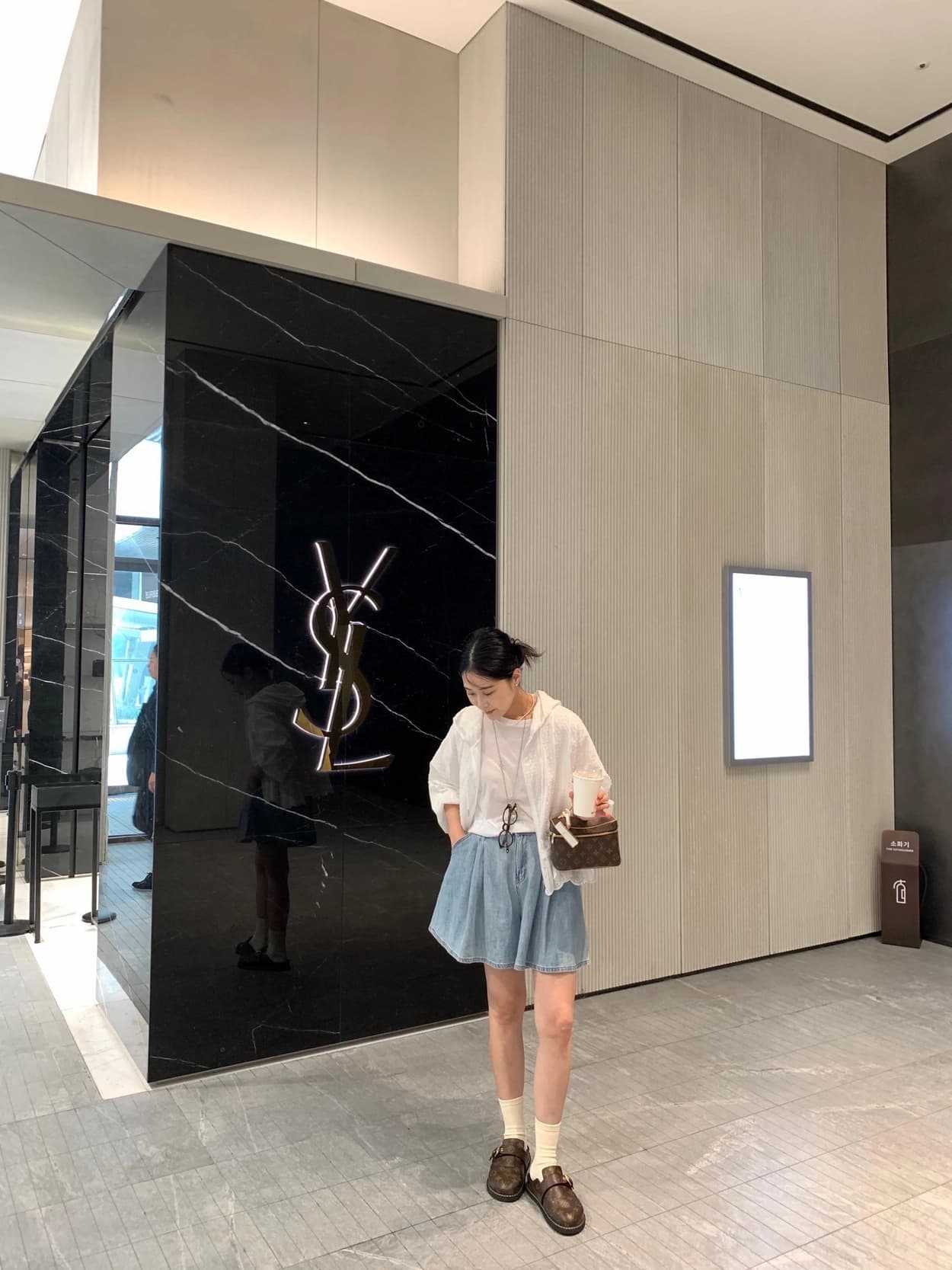있음 선적 chic 한국 스타일 스트라이프 후드 패치워크 레이스 셔츠 상세 이미지 19